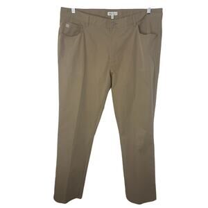 Peter Millar Khaki Performance Pants Men’s 40x30 Stretch Golf Casual
